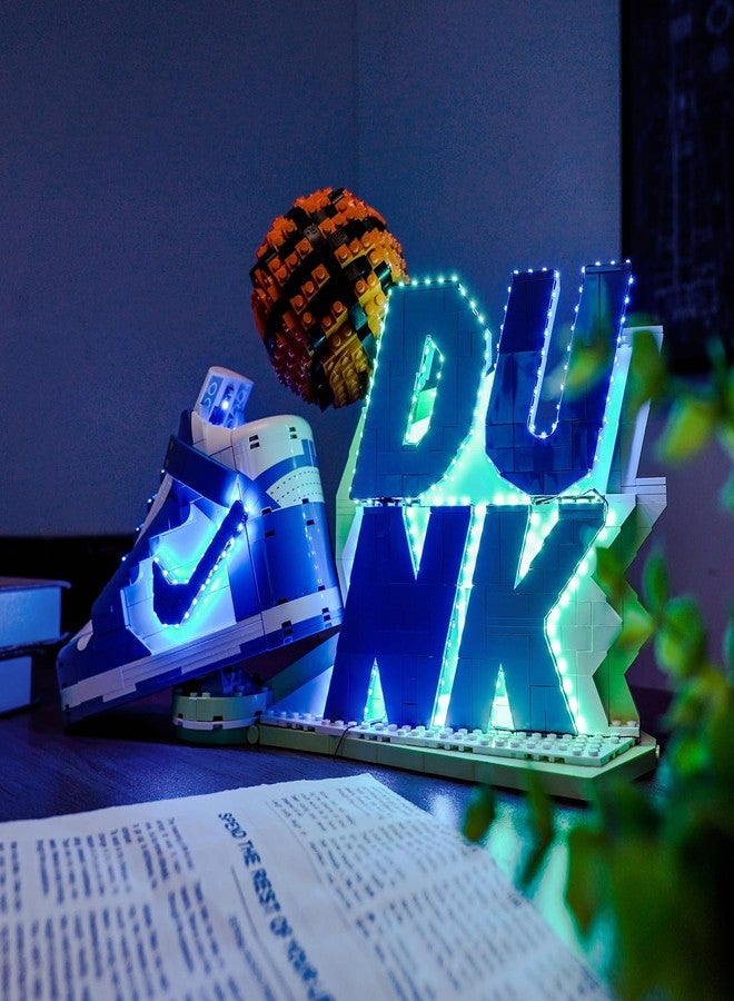 BrickBling LED Light Compatible with Lego Nike Dunk, Creative Lighting Compatible with Lego 43008 - Excluding Bricks (Touch-Sensitive Switch with dimming Function) - Image 5